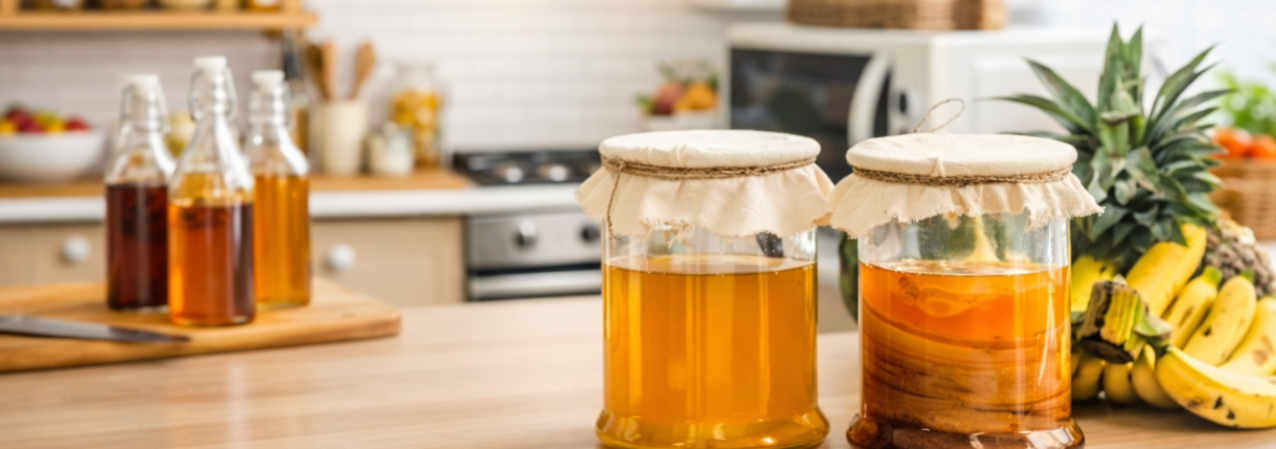 Banner Kombucha - Hintergrund